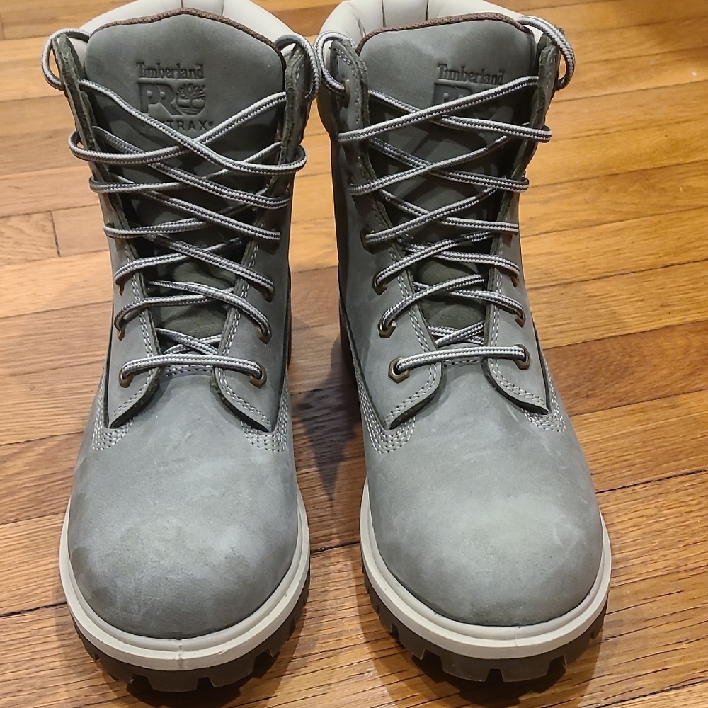 Timberland PRO Womens Sage Green and Cream Boots. - Picture 5 of 13